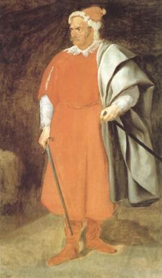 Diego Velazquez Portrait du bouffon don Cristobal de Castaneda y Pernia (Barbarroja) (df02) Spain oil painting art